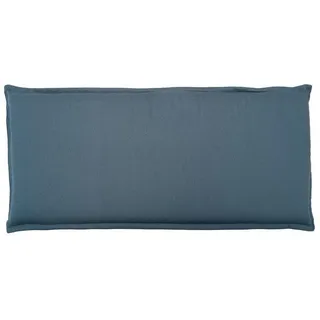 GO-DE Bankauflage SATI, 48 x 115 cm - Hellblau - Polyester - 2-Sitzer - mit Stehsaum