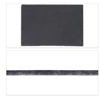 Relaxdays Schieferplatten grau 26,0 x 16,0 cm