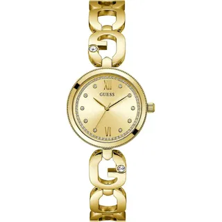 GUESS GW0759L2 CYRKONIE goldene Uhr - Gold