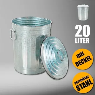 Mojawo 20L Oskartonne Aschetonne mit Deckel Mülltonne Abfalleimer Windeleimer