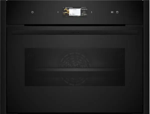 Neff Collection CFS23D -  Dampfbackofen mit 7 Jahre Garantie, Deep Black, C29FS3AY0 & Z9045DY0, 60 x 45 cm