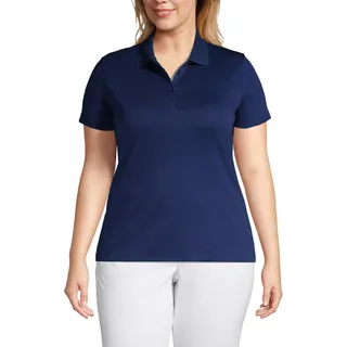 Lands' End Damen-Poloshirt aus Supima-Baumwolle, Deep Sea Navy, XX-Large Mehr - XX-Large Mehr