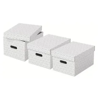 26,5 x 20,5 x 36,5 cm 3-tlg. weiß