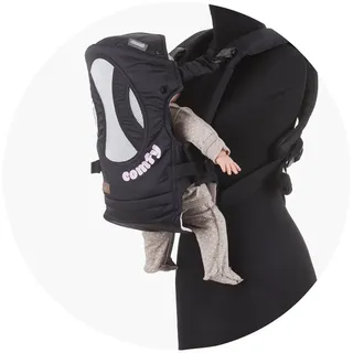 Chipolino Babytrage Comfy Bauch- und Rückentrage 4 Positionen bis 9 kg ab Geburt rosa
