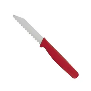 SCHNEIDER Brötchenmesser mit Wellenschliff 260881 , Farbe: rot