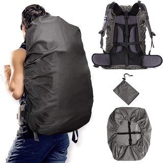 LHKK Rucksack-Regenschutz (20-100L) Verbesserte wasserdichte leichte tragbare Rucksack-Abdeckung Rucksack-Abdeckung zum Wandern zum Schutz von Schultaschen im Freien Black-XXL