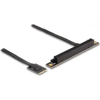 DeLock M.2 Key A+E zu PCIe x16 NVMe Adapter gewinkelt mit 20 cm Kabel,