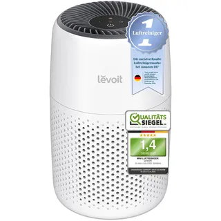 Levoit Luftreiniger mit Aromatherapie, HEPA Luftfilter gegen Schimmel, Staub und Tierhaare bis zu 0,3 μm für Schlafzimmer, 7 Watt Energiesparend, 3 Geschwindigkeiten, Weiß