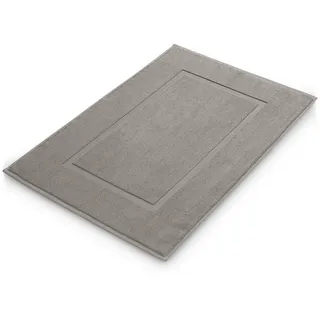 Blumtal Badvorleger Terry - Badezimmerteppich 100% Baumwolle in 50x80 cm - Oeko-Tex zertifizierter Badteppich & Duschvorleger - Badezimmer Teppich/Bath mats und Badvorleger im Set 2 teilig in Grau