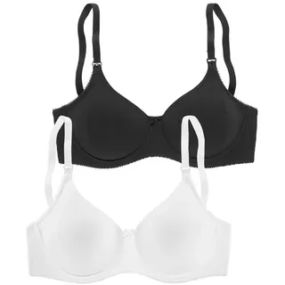 PETITE FLEUR Still-BH Damen schwarz+weiß Gr.80E