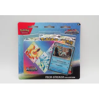 Pokémon Pokemon Karmesin & Purpur Prismatische Entwicklungen TECH-Sticker Kollektion Glaziola 3er Pack