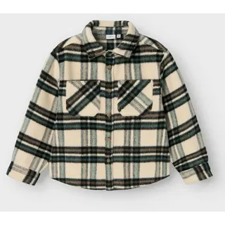 NAME IT Blusenshirt NKMREMOLLE LS OVERSHIRT beige 146/152