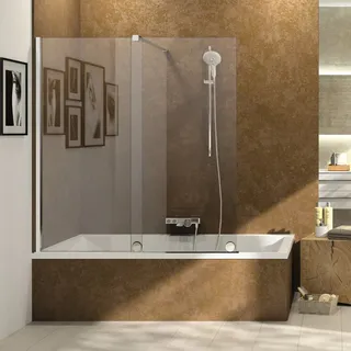 Hüppe Xtensa pure Badewannenabtrennung Gleittür 1-teilig, mit