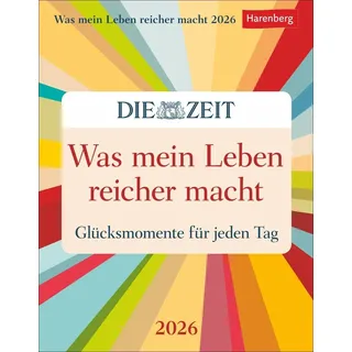 Harenberg Was mein Leben reicher macht Tagesabreißkalender 2026 - Glücksmomente für jeden Tag