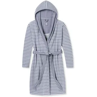 SCHIESSER Damen Bademantel, 95cm Bademantel, Grau (hellgrau 204), 46 - 46