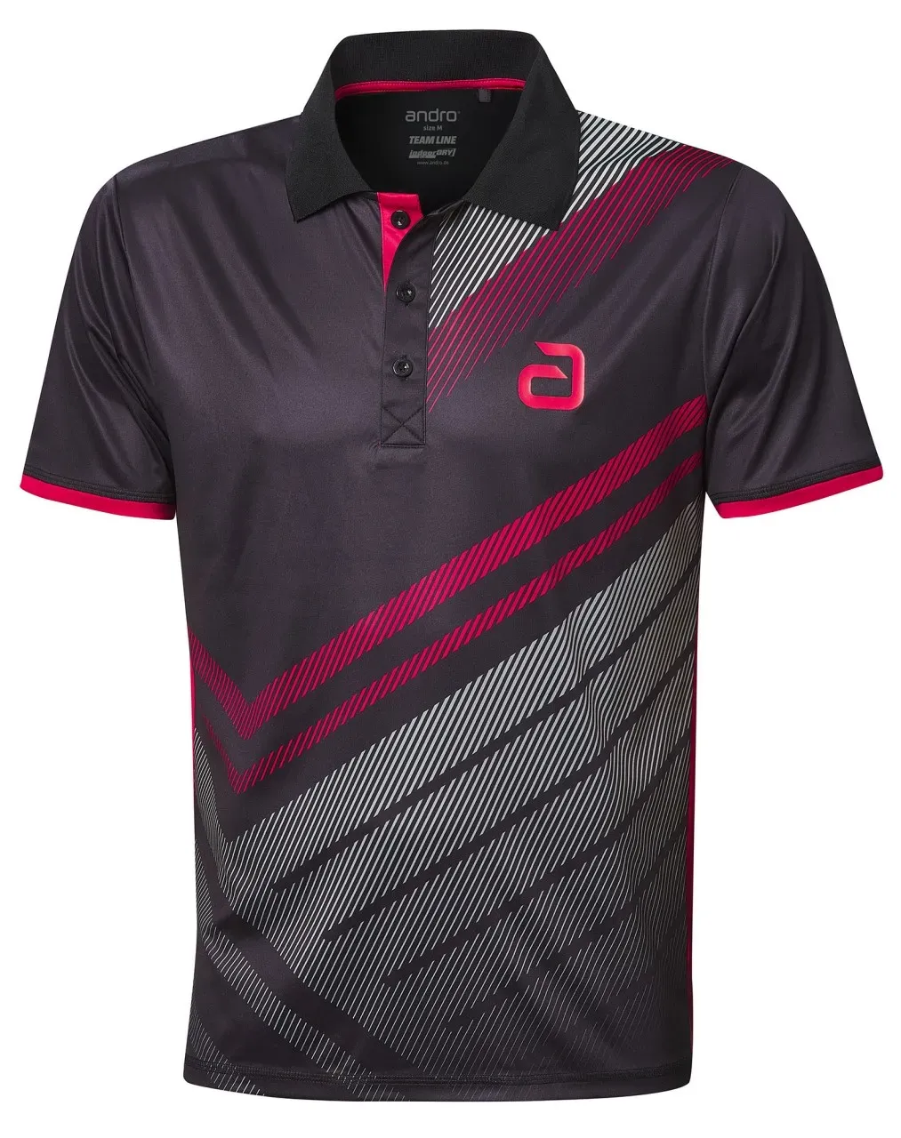 andro Trikot Liska schwarz/rot S - S