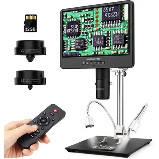 Andonstar AD249S-M 10,1" 3-Linsen HDMI Digital-Mikroskop