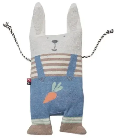David Fussenegger Körnerkissen 'Hase' 16 x 29 cm Mittelblau