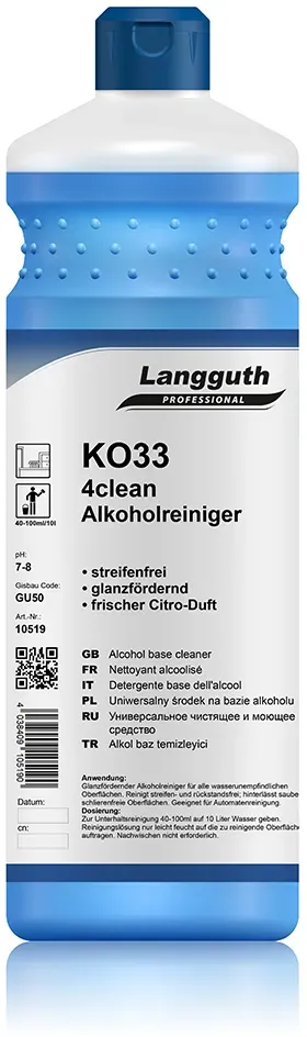 Langguth Alkoholreiniger Putz Fix KO33 1 L