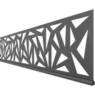 Traumgarten SYSTEM Dekorprofil TRIGON Anthrazit  15 cm Silber