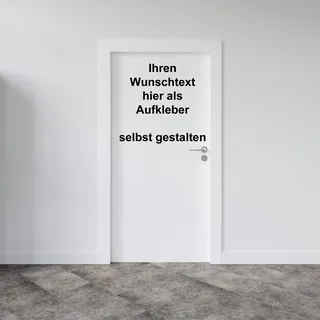 Türbeschriftung mit Wunschtext selbst gestalten, Länge 50cm