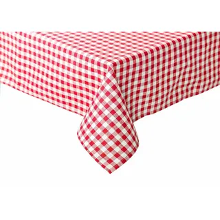 texpot Tischdecke kariert Landhausstil Bauernkaro 100% Baumwolle (1-tlg) rot quadratisch | 100 cm x 100 cm