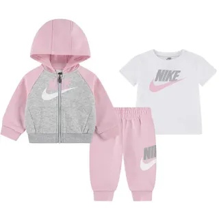 Nike Kids Color Blocked Hbr Jogger Shirt, Medium Soft Pink, - 3-4 Jahre
