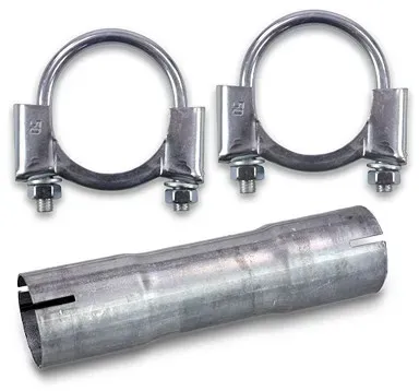 Atec Rohrverbinder Ø50 mm + 2x Bügelschelle Ø50 mm [Hersteller-Nr. 40577951]