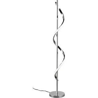 Trio R42201106 LED Stehleuchte Isabel 1x21,5W | 2600lm | 4000K | IP20 - integrierter Dimmer, Memory-Funktion, Fußschalter, Chrom