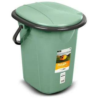 tresice france Eimertoilette 19L Grün/Grau