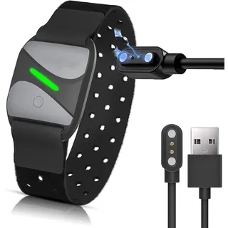 Blueshaweu Ladekabel Kompatibel mit COOSPO HW807 Herzfrequenzmesser Armband, Kabel Ladegerät Ladestaion für COOSPO Armband Herzfrequenzmesser HW706/HW807/HW702 (schwarz)