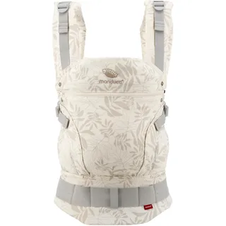 Manduca First Babytrage - Verstellbarer und vielseitiger Tragesitz für Babys und Kleinkinder (3,5-20 kg) - Babytrage mit Front-, Hüft- und Rückentragefunktion ,Botanic Vanilla