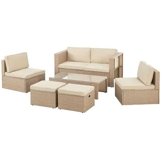 Juskys Salou Lounge-Set Creme