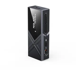 FiiO KA17 Tragbarer USB DAC Audio HiFi Decoder, Dual ES9069Q PCM768 DSD512 3,5/4,4 mm Ausgang für Android iOS Mac Win10 (Schwarz)