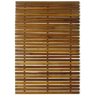 vidaXL Badematte Akazienholz Braun 80 x 50 cm