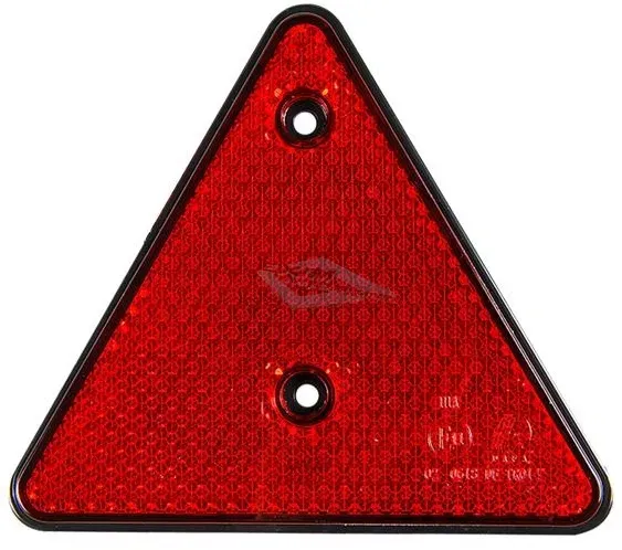 2 Stück Dreieckrückstrahler Rückstrahler Dreieck Dreiecksrückstrahler ROT E4