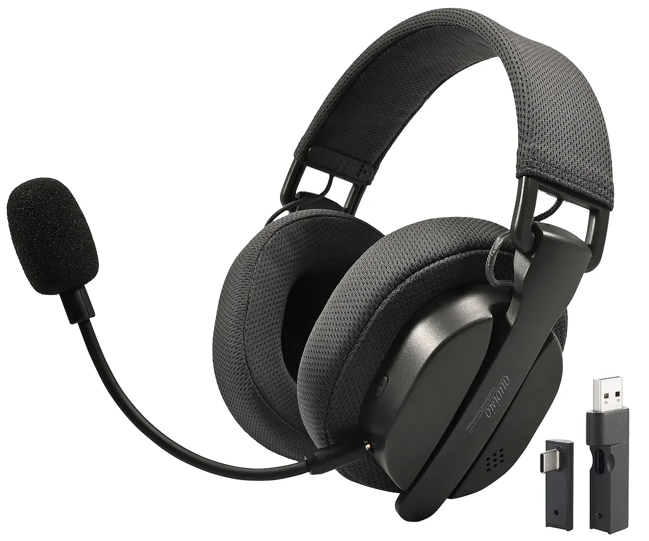 Klappbares 3in1-Funk-Gaming-Headset, 2,4 GHz, BT 5.3, 10 Std. Akku