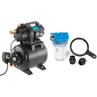 Gardena Hauswasserwerk 3700/4: Pumpe zur Hauswasserversorgung mit 19l Tank & Güde 94460 Schmutzfilter Kurz Sandfilter Vorsatzfilter, 1 Stück (1er Pack)