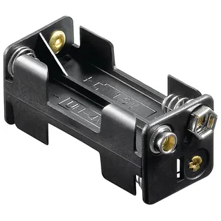 goobay 4x AAA Micro Batteriehalter für Microzellen mit Druckknopfanschluss