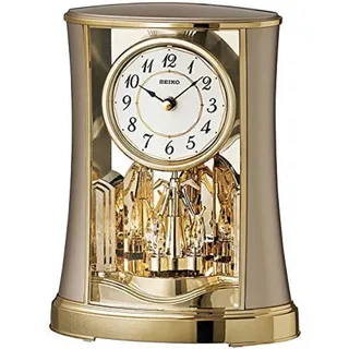 Seiko Tischuhr Motion gold Kunststoff Drehpendel QXN227G
