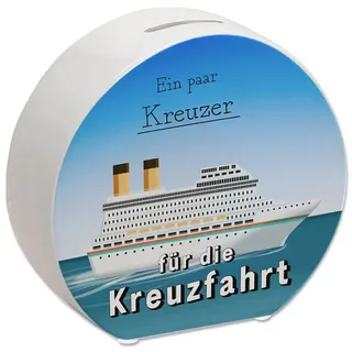 speecheese Spardose Spardose mit Kreuzfahrtschiff und Spruch Ein paar Kreuzer für die
