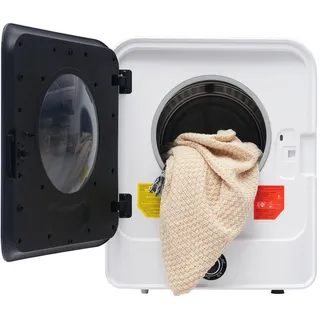 Wäschetrockner 3kg/4,5kg 830W mit fünf Programmen, Überhitzungsschutz, wandmontierbar, in Weiß – ideal für kleine Wohnungen und effizientes Trocknen