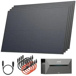 solarway All In One Balkonkraftwerk 2000 W / 800 W inkl. 1,6 kWh Anker Solix 2 Pro Speicher