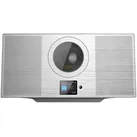 Stereoanlage, Alu, Internet-Radio/CD/DAB+/Bluetooth, 60W, DSP, silbern