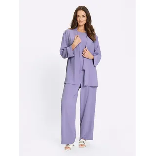 heine Hosenanzug Anzug 3-teilig . lila 48