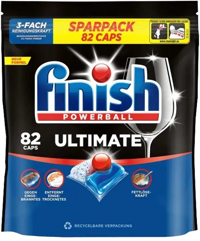 finish Spülmaschinen-Tabs Ultimate All in One 1 Beutel = 82 Stück