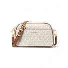 Michael Kors für Damen. 32F5GJ6C5B Jet Set Kamera-Umhängetasche klein mit beigem Logo (OSFA), Lässig, Leder