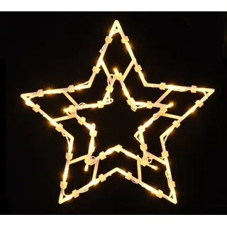 Spetebo LED Fensterbild mit Dual Timer - - Fenster Deko Silhouette warm weiß beleuchtet