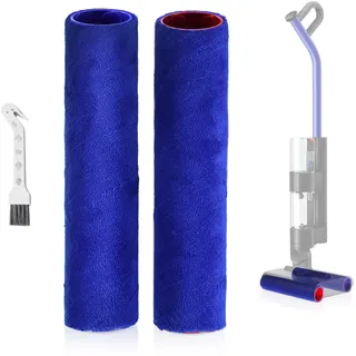 ZLiT Ersatzrollen Bürsten für Dyson Wash G1, 2 Stück Ersatzrollen Bürstenstreifen Walzen für Dyson Wash G1 Staubsauger Doppeltrommelbürsten-Aufsätze (2)
