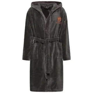 Carlo Colucci Bademantel Como in Anthrazit | L